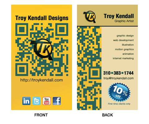 TKdesigns BIZ CARD sample for blog